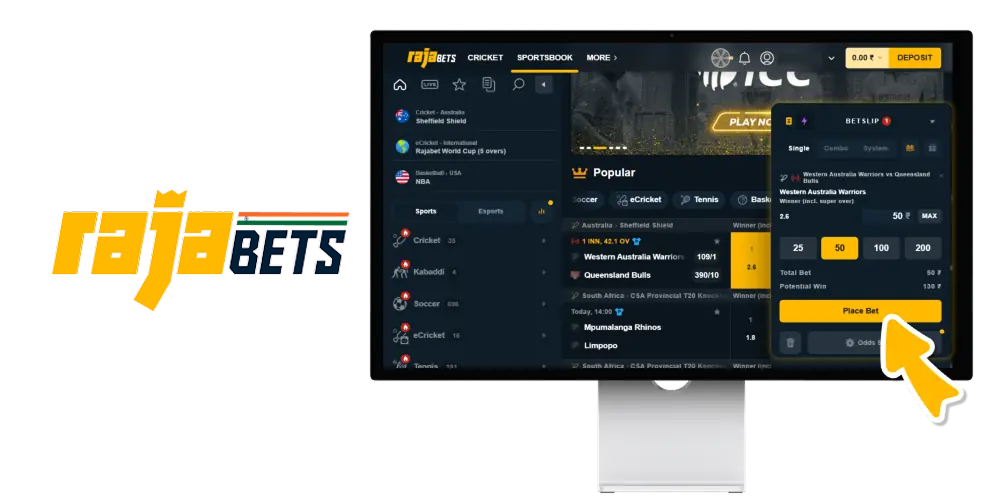 Player guide for sports betting on Rajabets in India